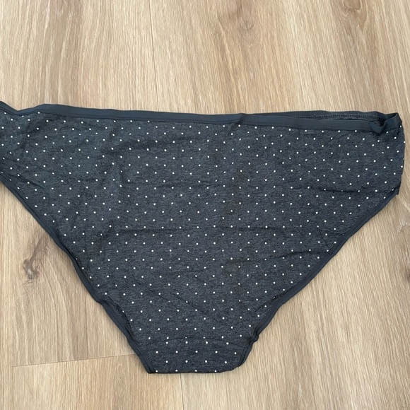 NWT R Line 2X Hipster Panties grey polka dot set of 3 - Picture 2 of 3